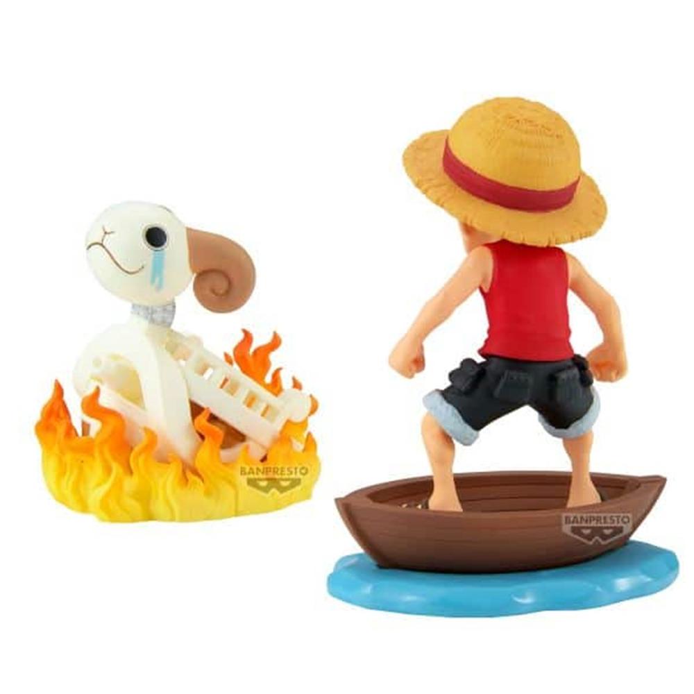 Figura Coleccionable Banpresto One Piece: Monkey D. Luffy & Going Merry 8 cm