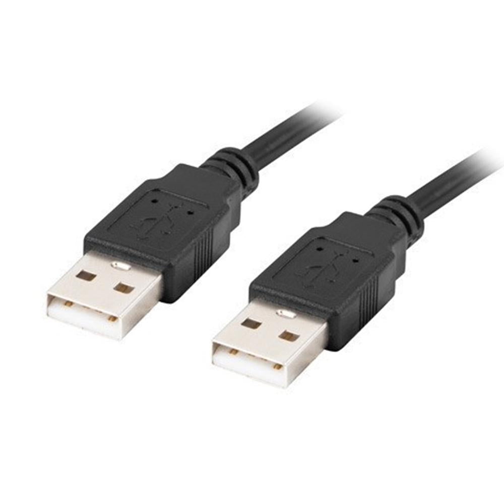 Cable USB 2.0 Lanberg 1m Macho a Macho Negro