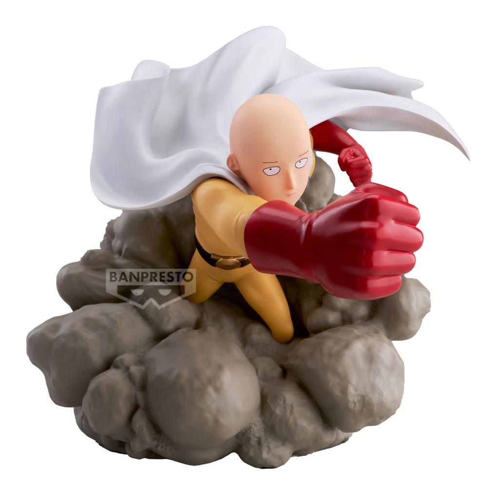 Diorama de Saitama de One-Punch Man en acción