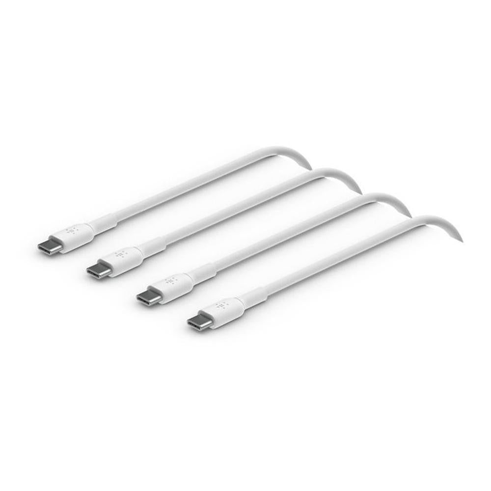 Pack de 2 Cables USB-C Belkin BoostCharge 1m - Macho a Macho - Blanco