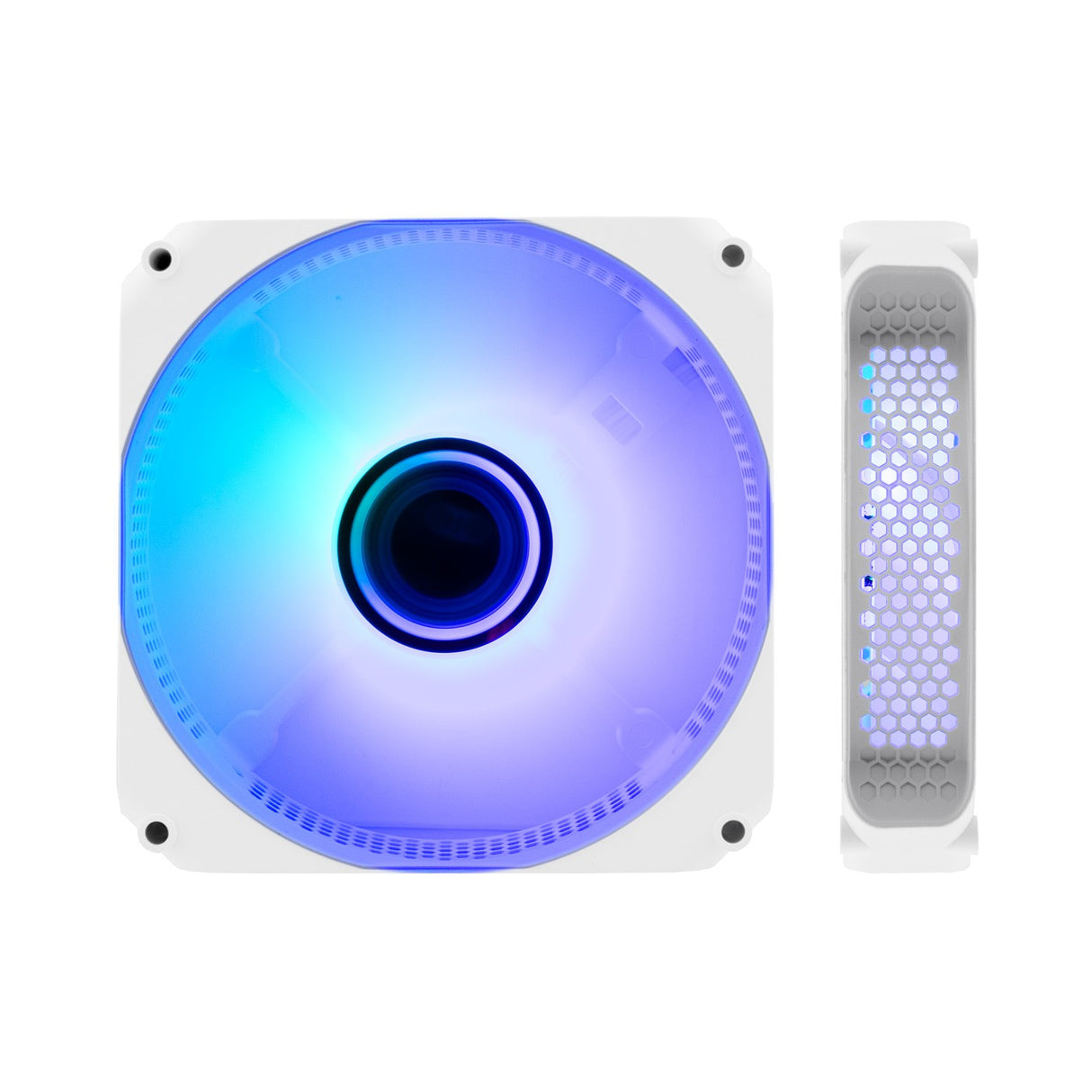 Ventilador Coolbox Infinity ARGB Blanco 120 mm para Caja