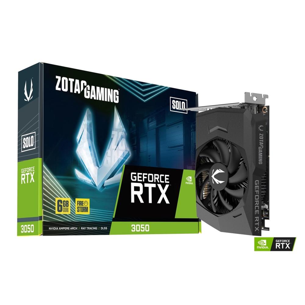 ZOTAC GAMING GeForce RTX 3050 6GB GDDR6 Compacta para Gaming y Multimedia