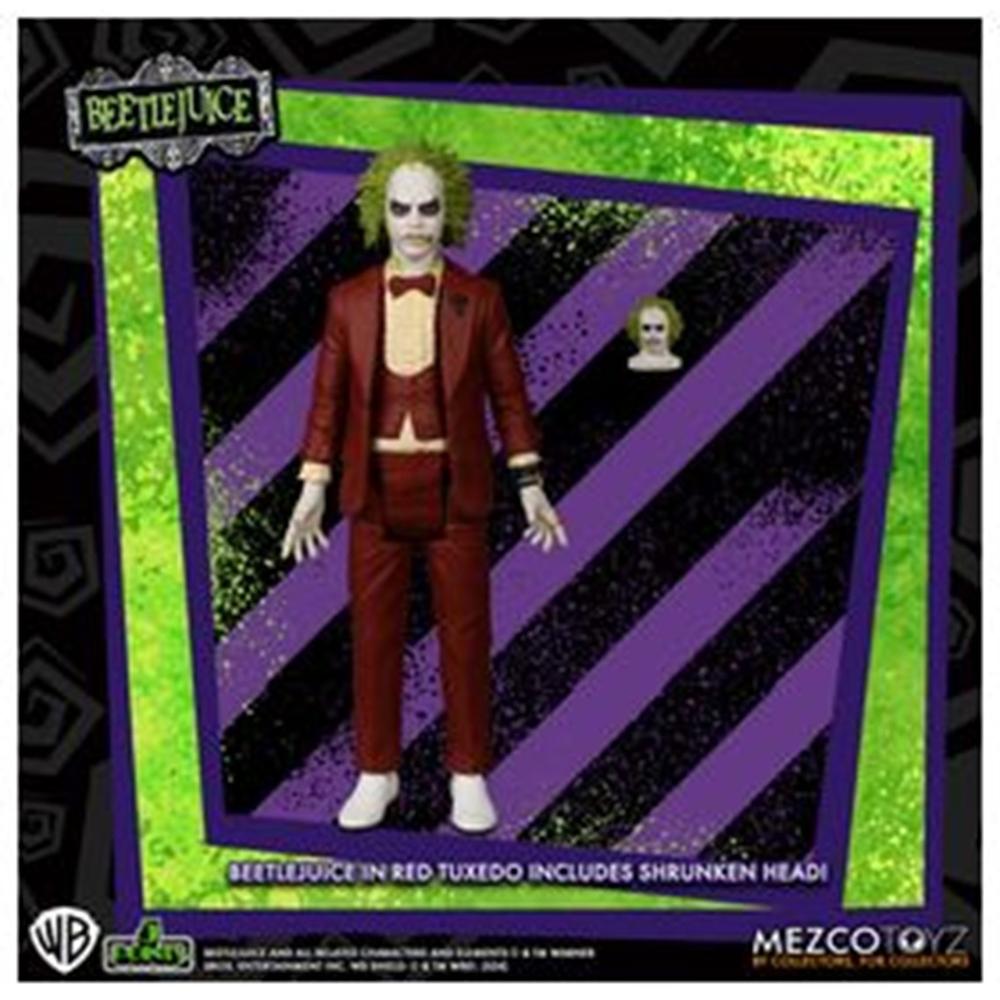 Figura Beetlejuice Red Tux 9,5 cm - Mezco 5 Points Collector's Edition