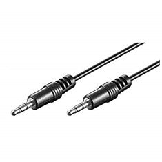 Cable de Audio Ewent Jack 3.5mm Macho a Macho - 1.5 metros Negro