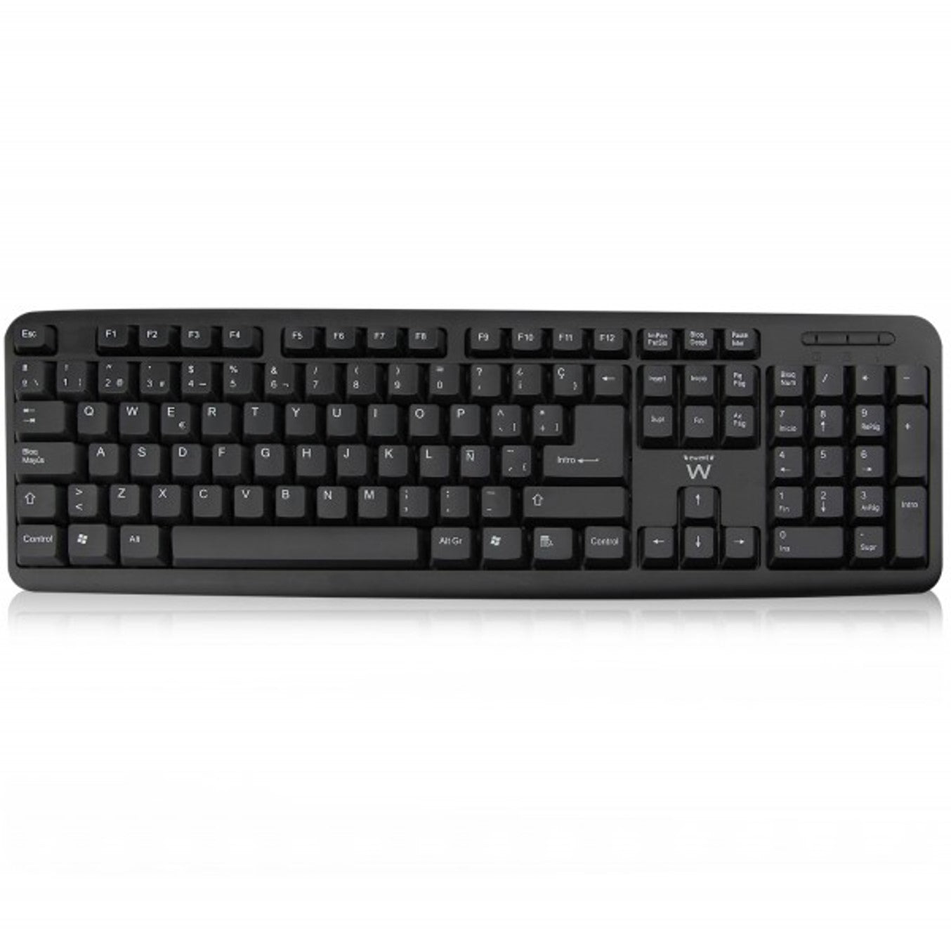 Teclado Compacto USB Ewent EW3109 con Teclas Silenciosas - Diseño Ergonómico en Formato España