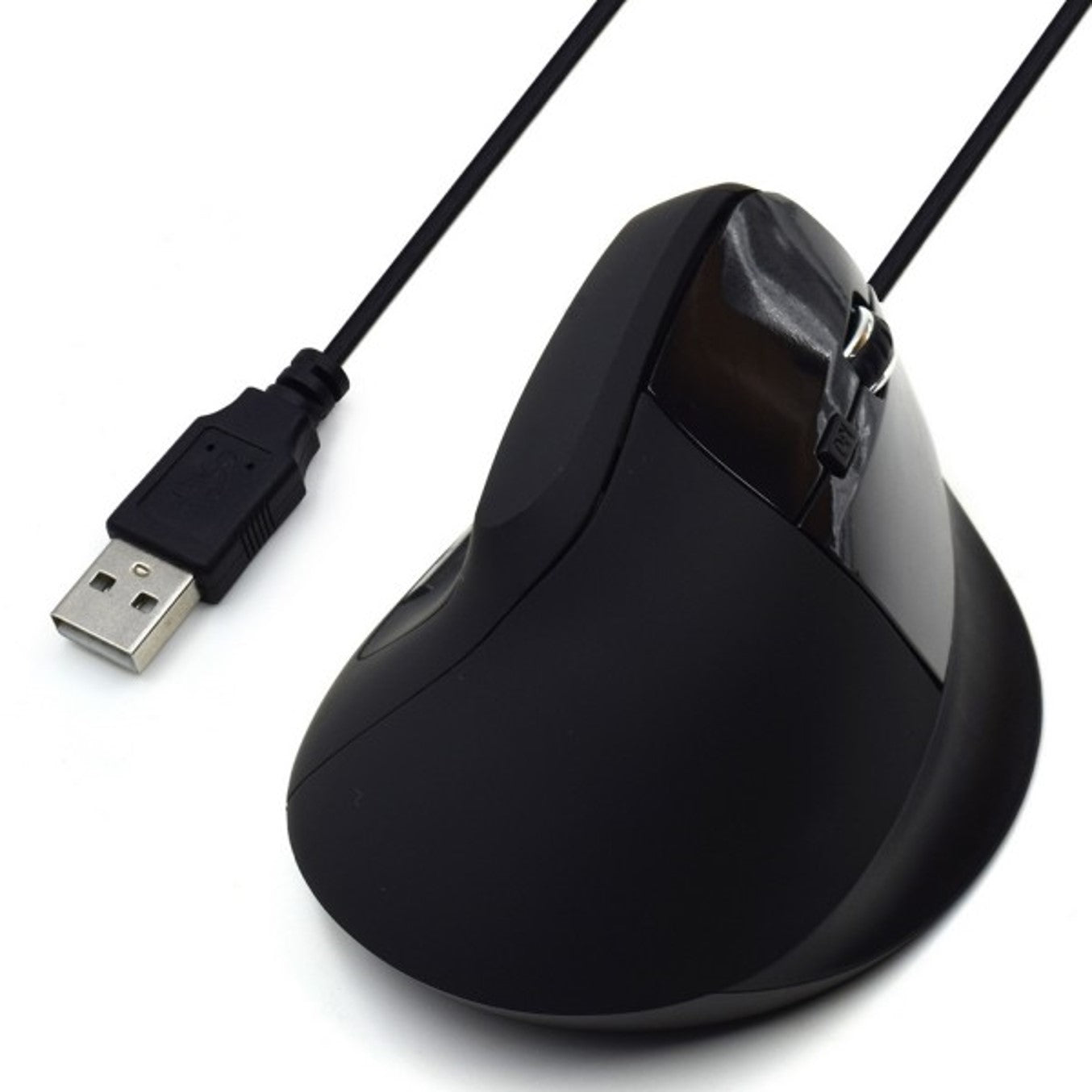 Ratón Vertical Ergonómico Ewent EW3157 - 1800 DPI, USB, Negro