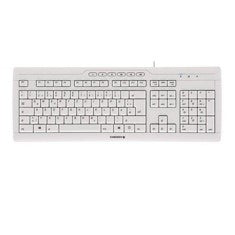 Teclado CHERRY STREAM 3.0 USB Ultraplano Blanco con Teclas Silenciosas y Resistente a Salpicaduras
