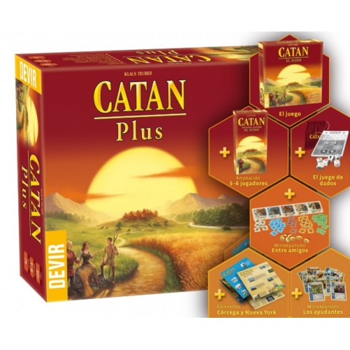 Catán Plus - Juego de mesa (+8 años)