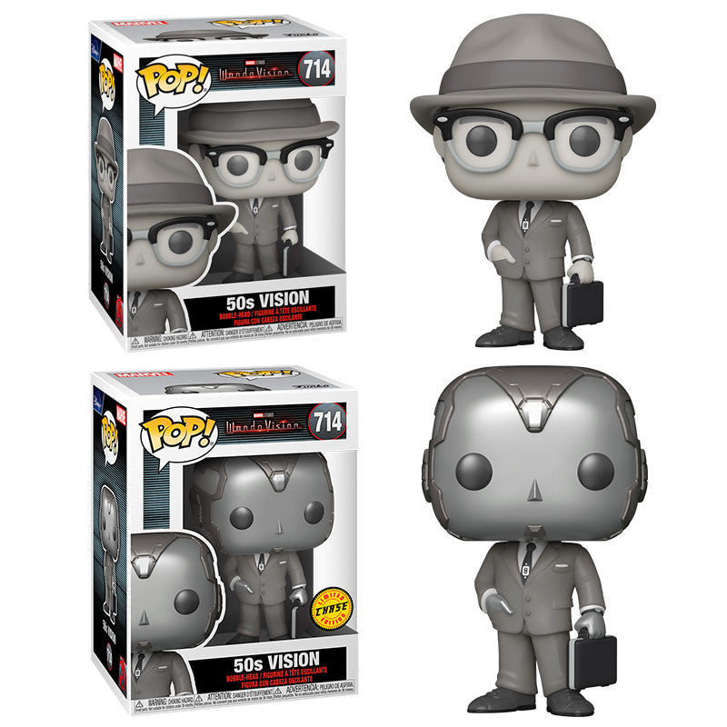 Funko Pop Marvel WandaVision: Vision 50s B&W Chase Edition