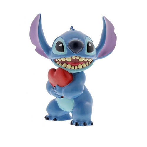Figura Enesco Stitch con Corazón - 6 cm Hecho a Mano