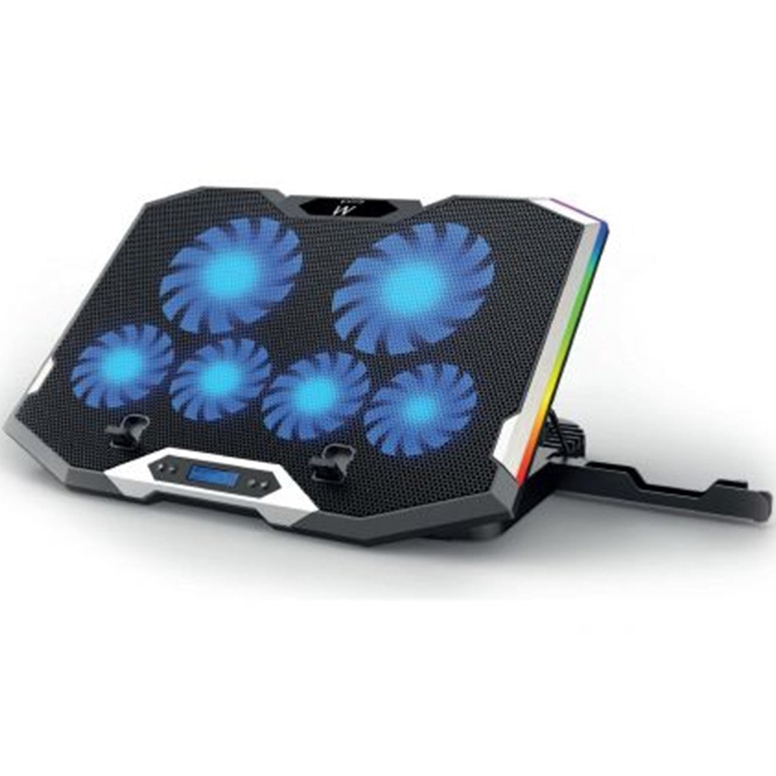 Soporte de Refrigeración RGB Ewent EW1260 para Portátiles de hasta 17" con 6 Ventiladores Ajustables