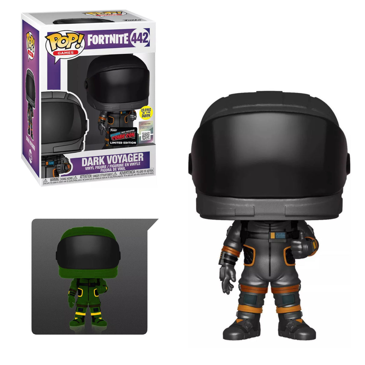 Funko Pop Dark Voyager Fortnite - Brillo en la Oscuridad - Exclusivo 40946
