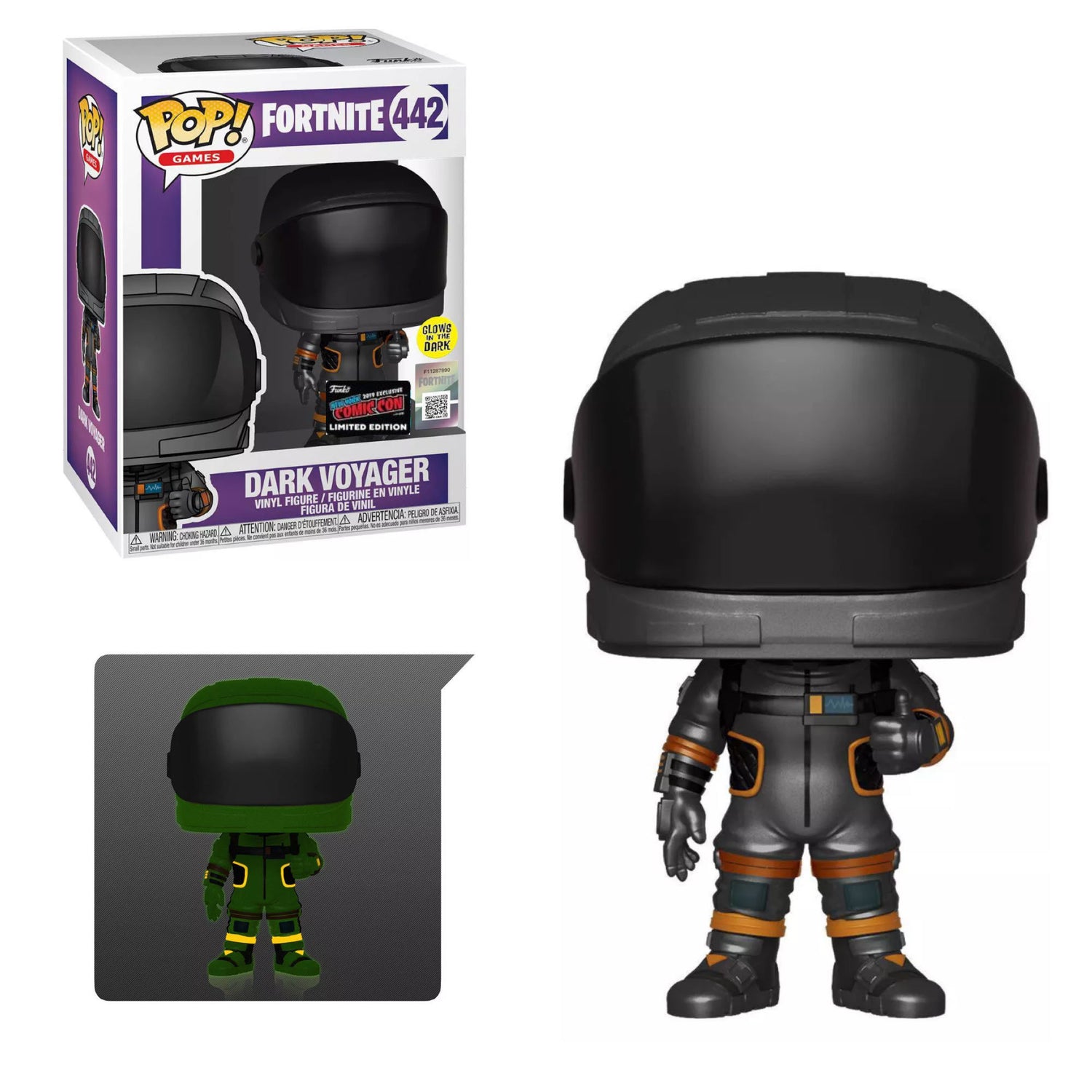 Funko Pop Dark Voyager Fortnite - Brillo en la Oscuridad - Exclusivo 40946
