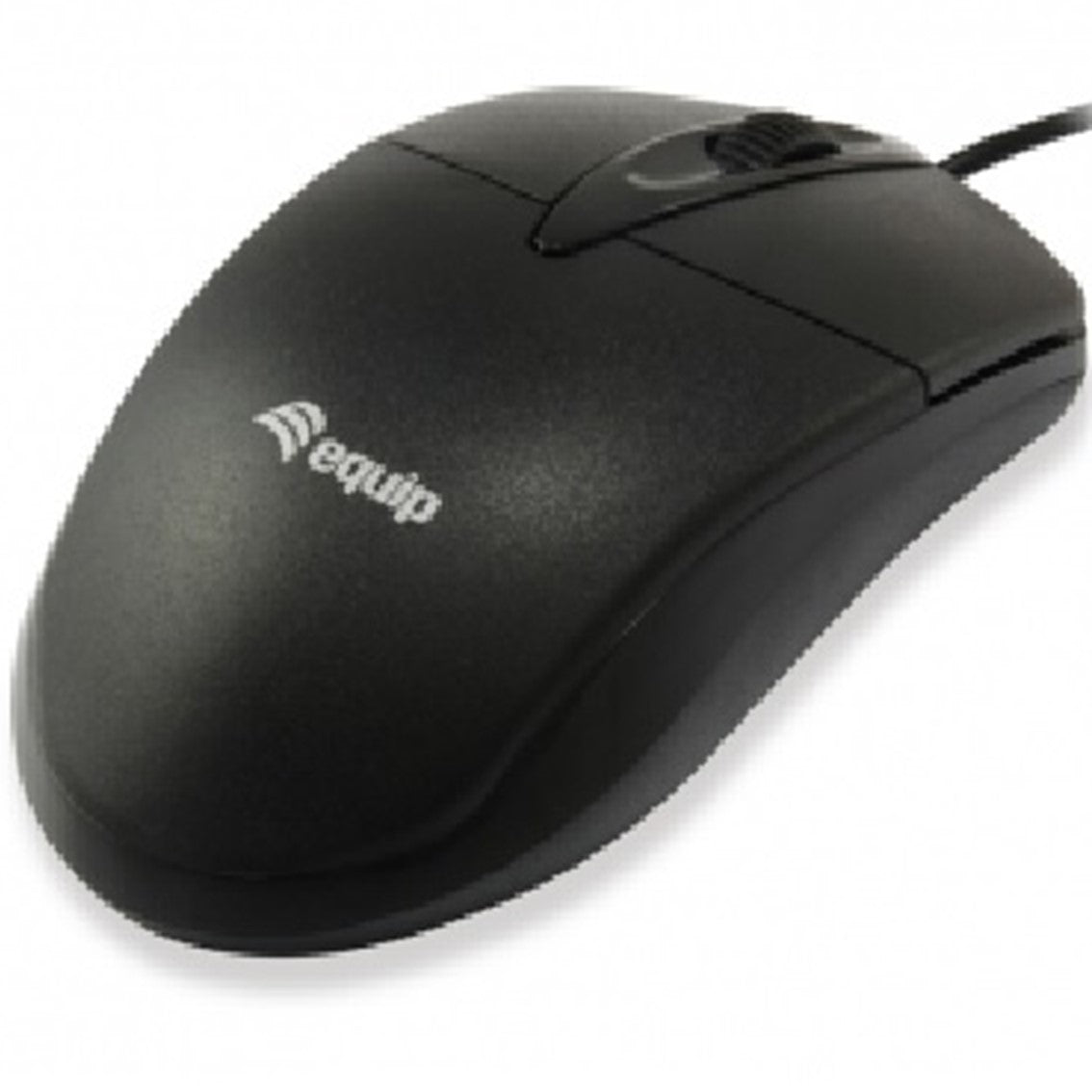 Mouse Óptico Ergonomico USB de 3 Botones - 1000 DPI, Negro