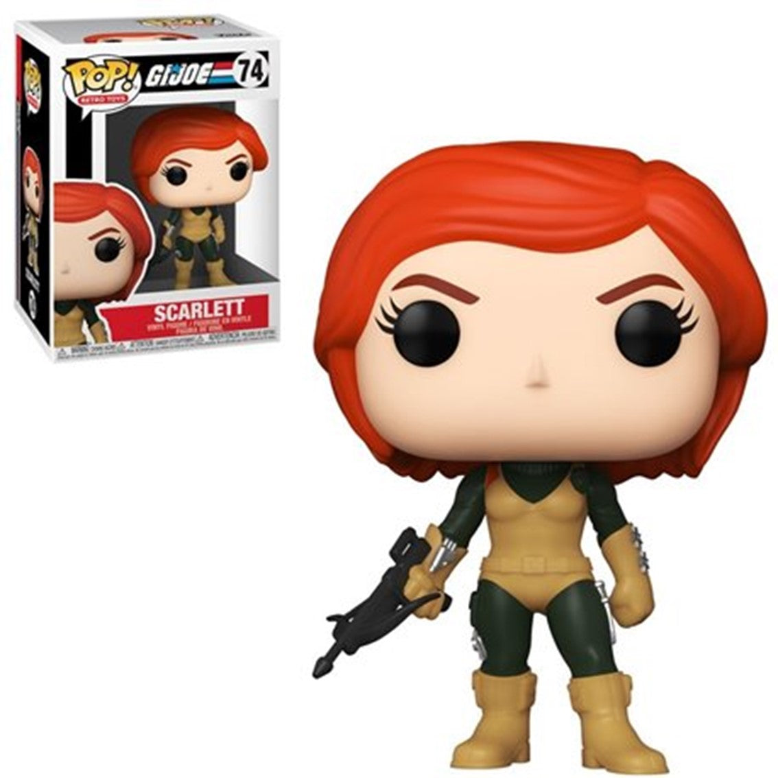 Funko Pop G.I. Joe Scarlett - Figura de Vinilo de 9 cm con Caja Original