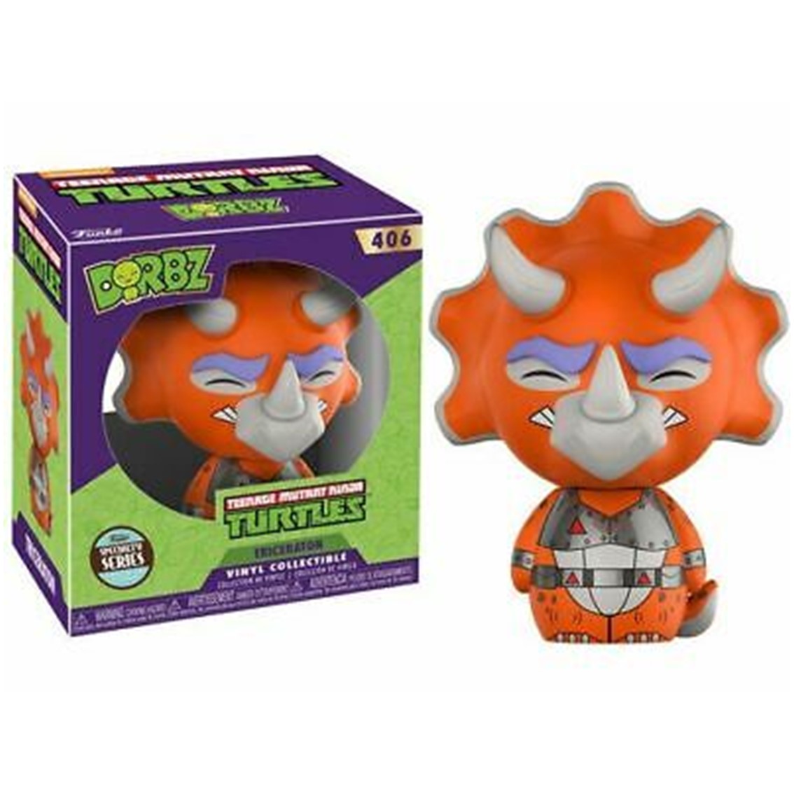 Figuras Funko Dorbz Triceratons de Tortugas Ninja - 7,5 cm