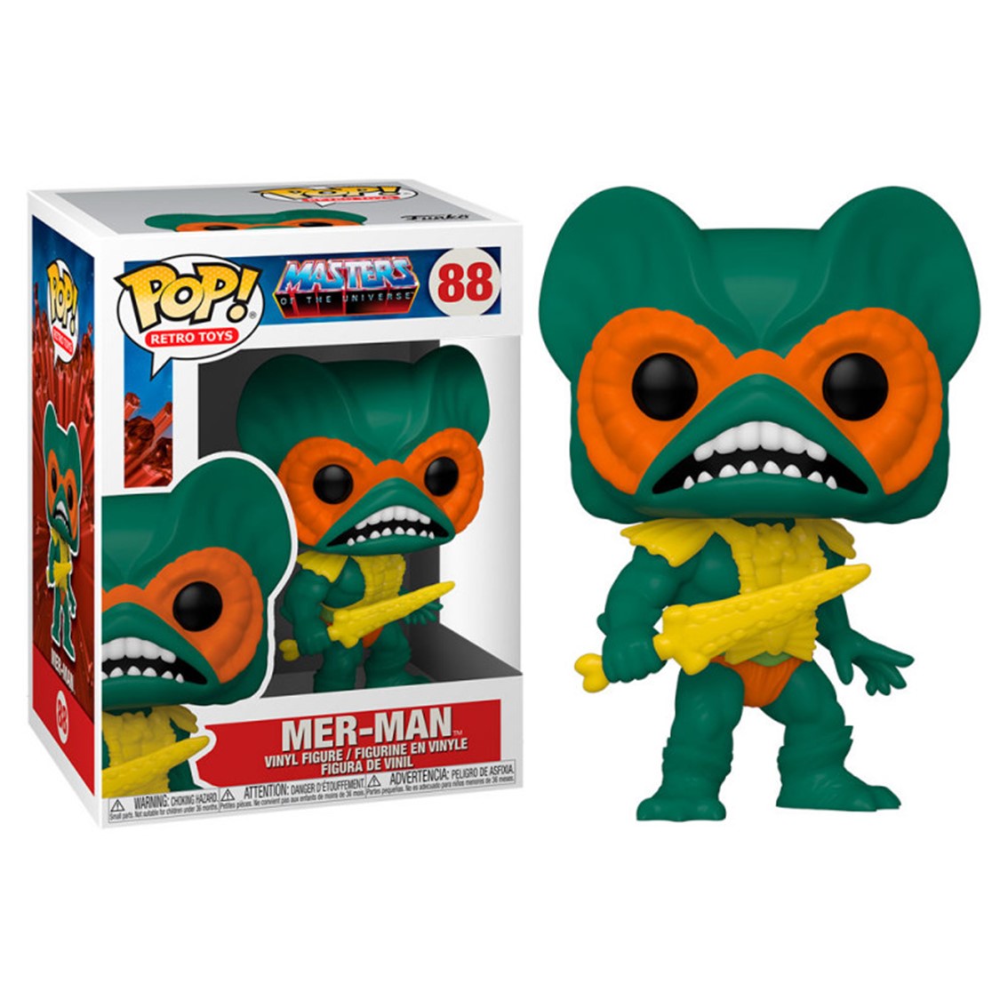 Funko Pop Animación: Mer-Man de Masters of the Universe - Figura de Vinilo 9 cm