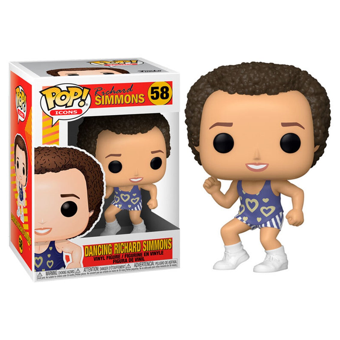 Figura Funko Pop Richard Simmons - Iconos - 9 cm