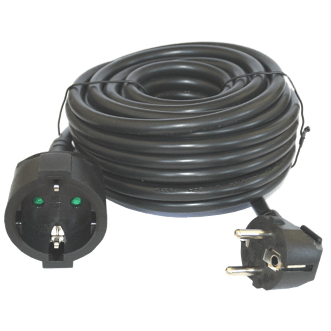 Cable Prolongador Silver Electrics 2m - 16A, 3500W, Negro