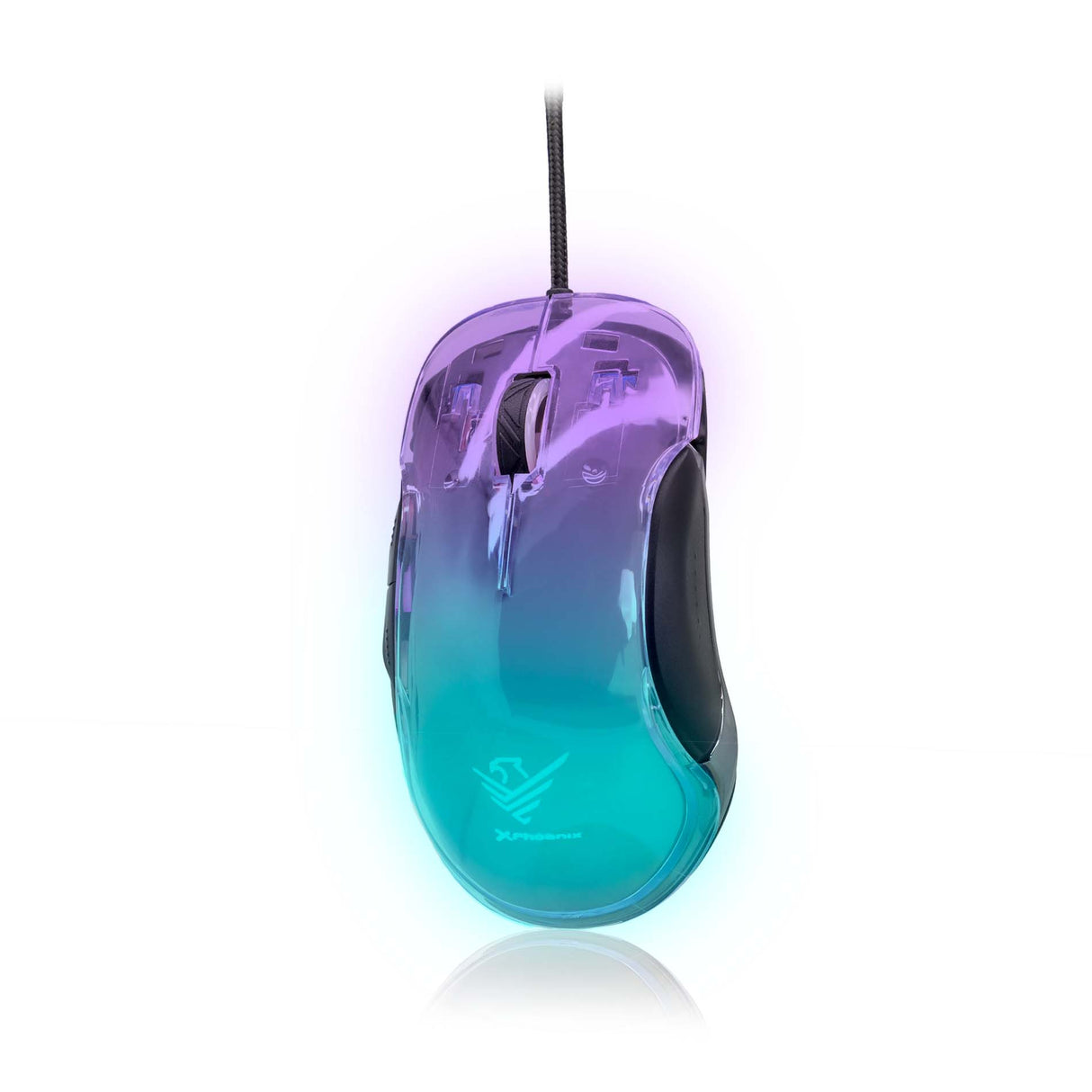 Ratón Gaming Phoenix Banshee RGB 10,000 DPI con Cable Transparente