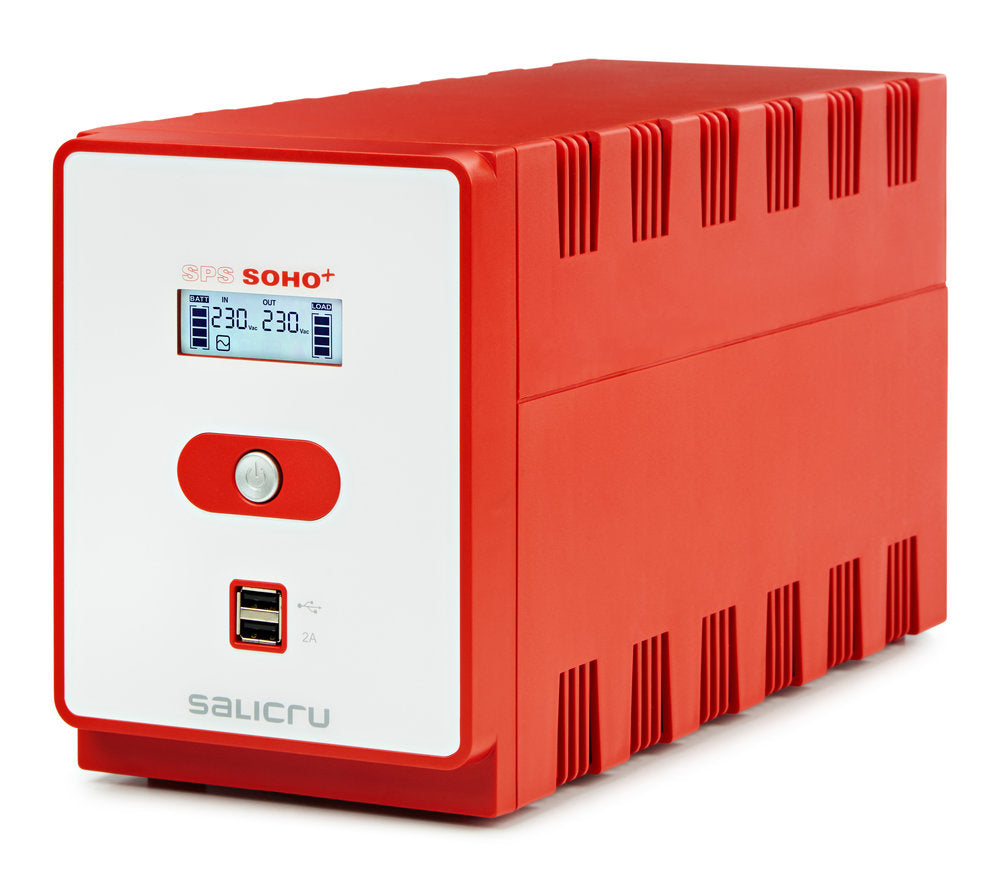 SAI Salicru SPS 1200 SOHO+ 1200VA - Protección Interactiva y Doble Cargador USB