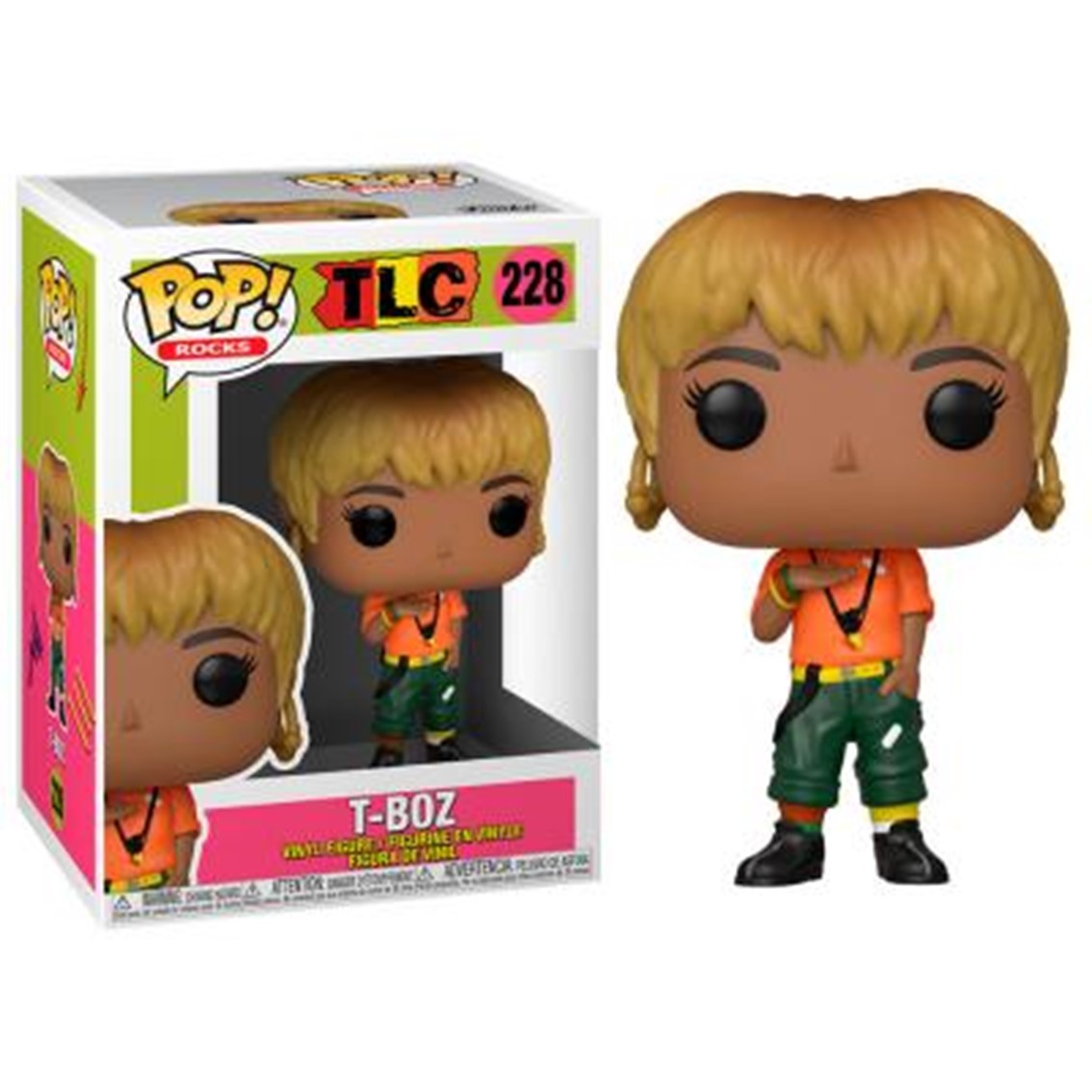 Funko Pop TLC T-Boz - Estrella de la Música de Vinilo, 9 cm con Caja Original