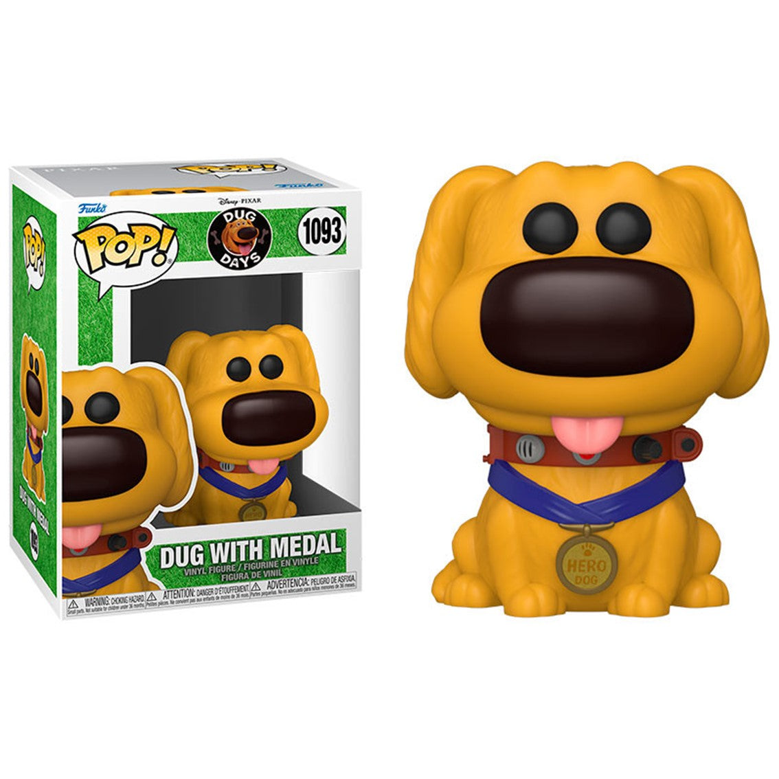 Funko Pop Disney Up - Dug Héroe 57385, 9 cm