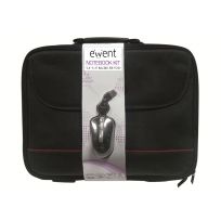 Kit Ewent Pro: Bolsa para Portátil 15.6" + Ratón Óptico USB Compacto