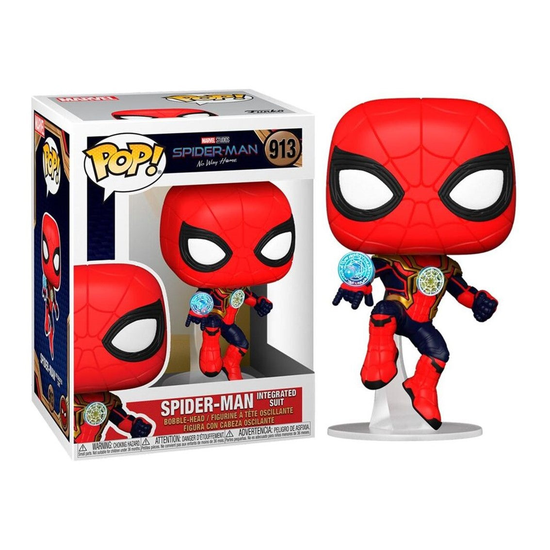 Funko Pop Marvel: Spider-Man Traje Integrado de No Way Home - 9 cm