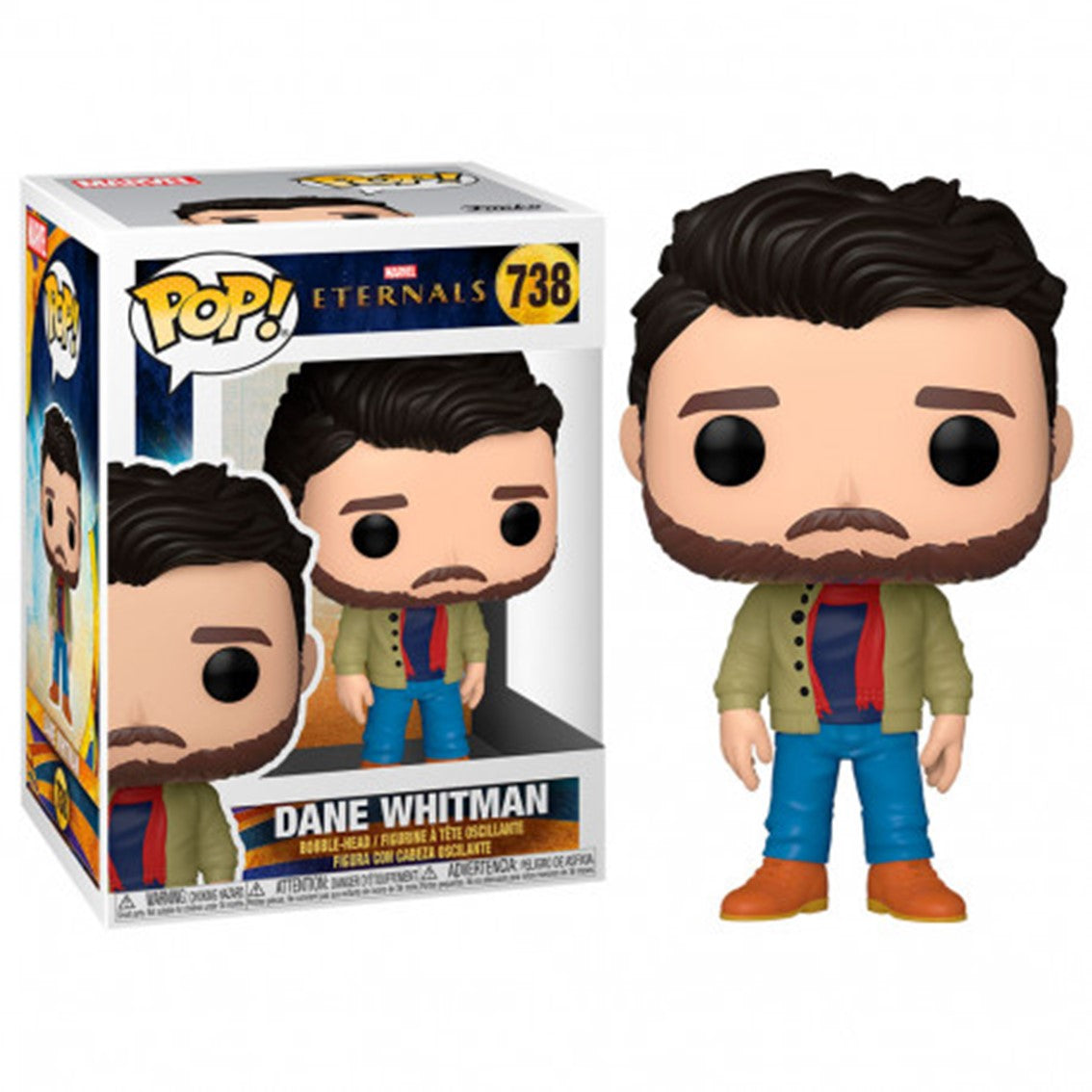 Funko Pop Marvel Eternals: Dane Whitman – Figura de Vinilo de 9 cm