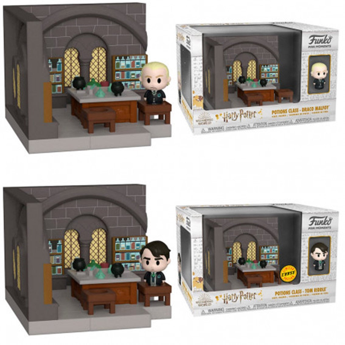 Mini Moments Funko Harry Potter: Draco Malfoy en Clases de Pociones (Opción Chase)