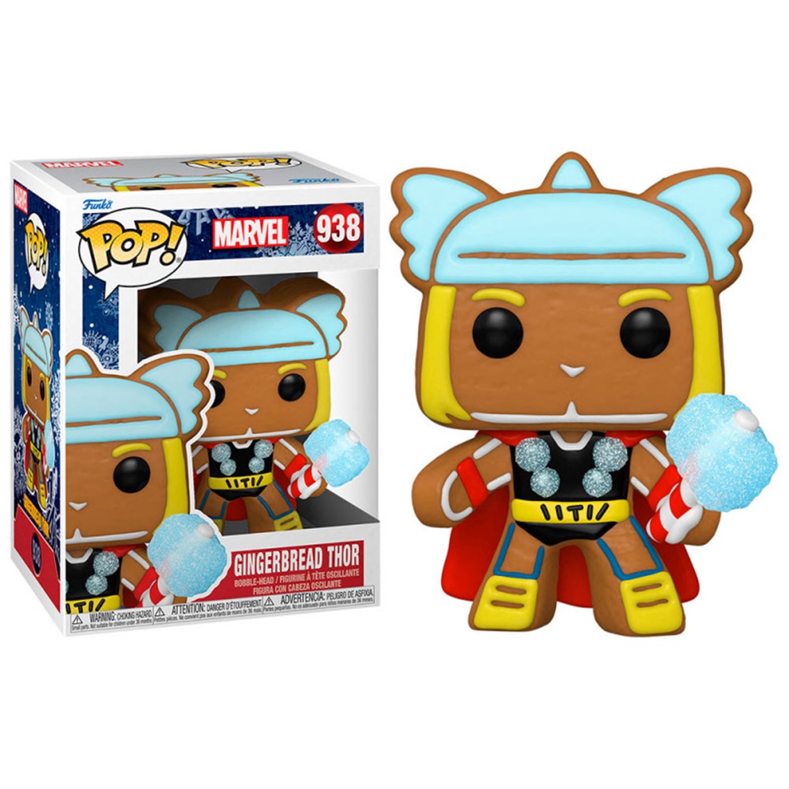 Funko Pop Marvel Thor Galleta de Jengibre Navideño 9 cm