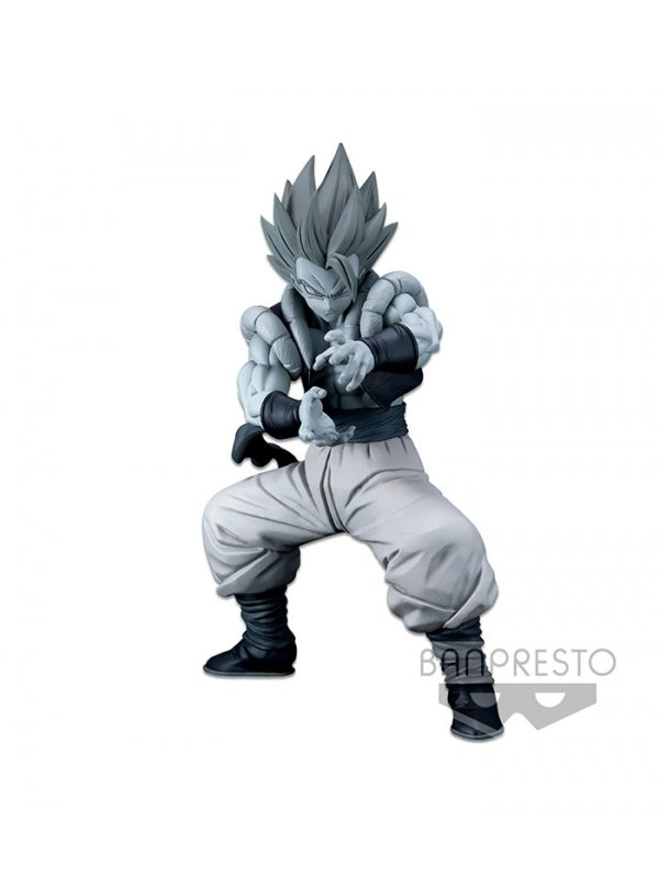 Figura Banpresto Dragon Ball Super - Super Saiyan Blue Gogeta en Blanco y Negro 24 cm
