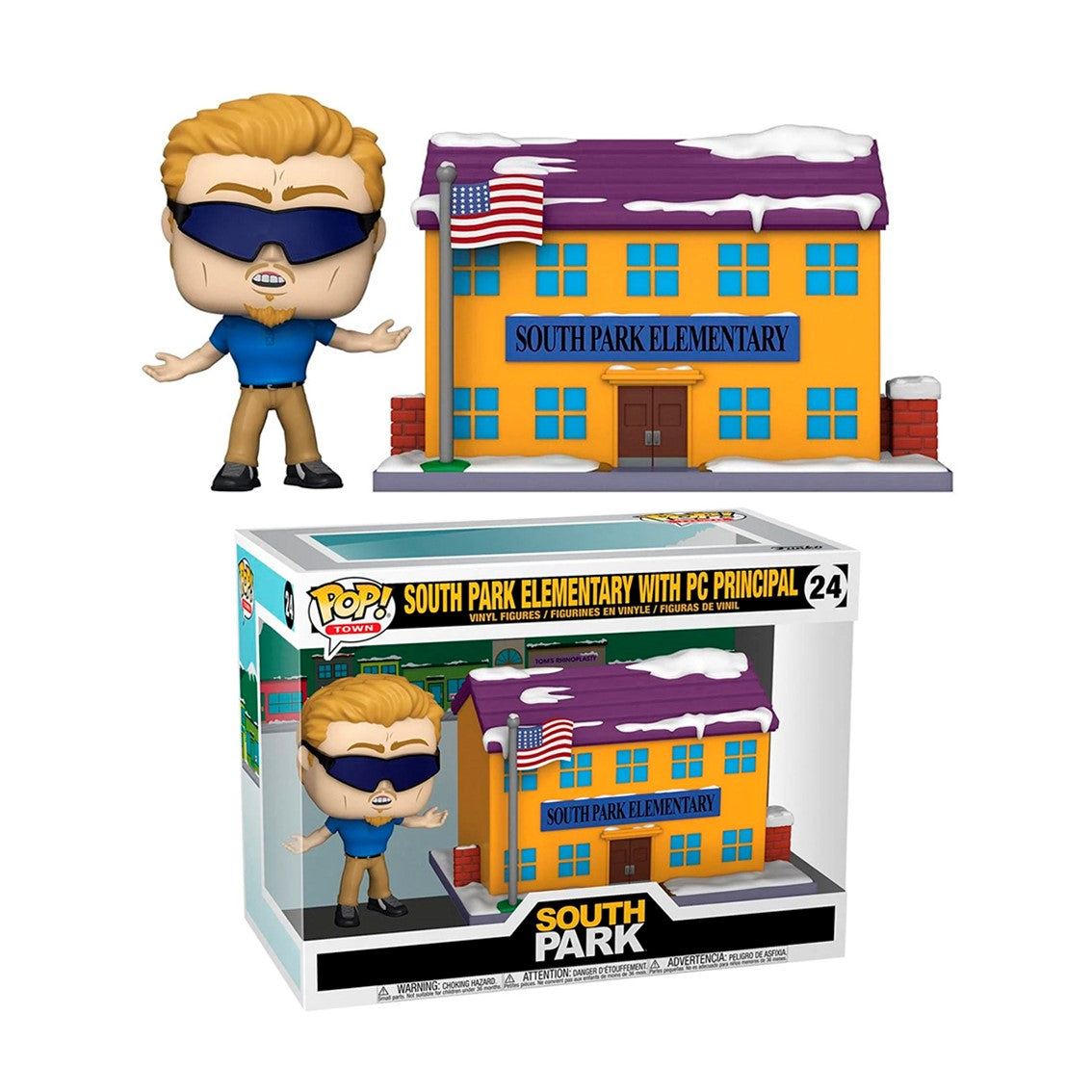 Figura Funko Pop Town South Park Elementary - PC Principal 20 cm