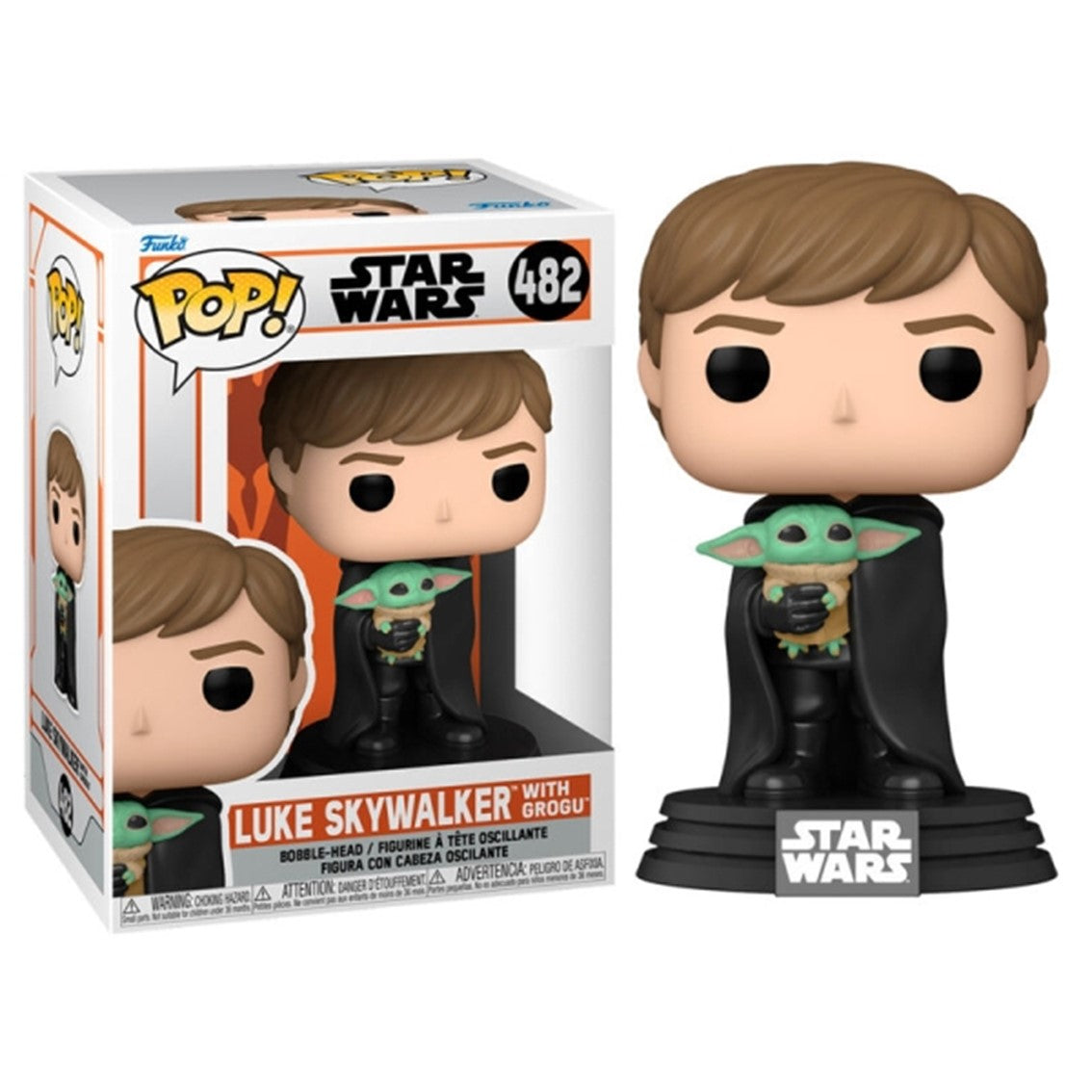 Figura Funko Pop Star Wars: El Mandaloriano - Luke con Child 9 cm