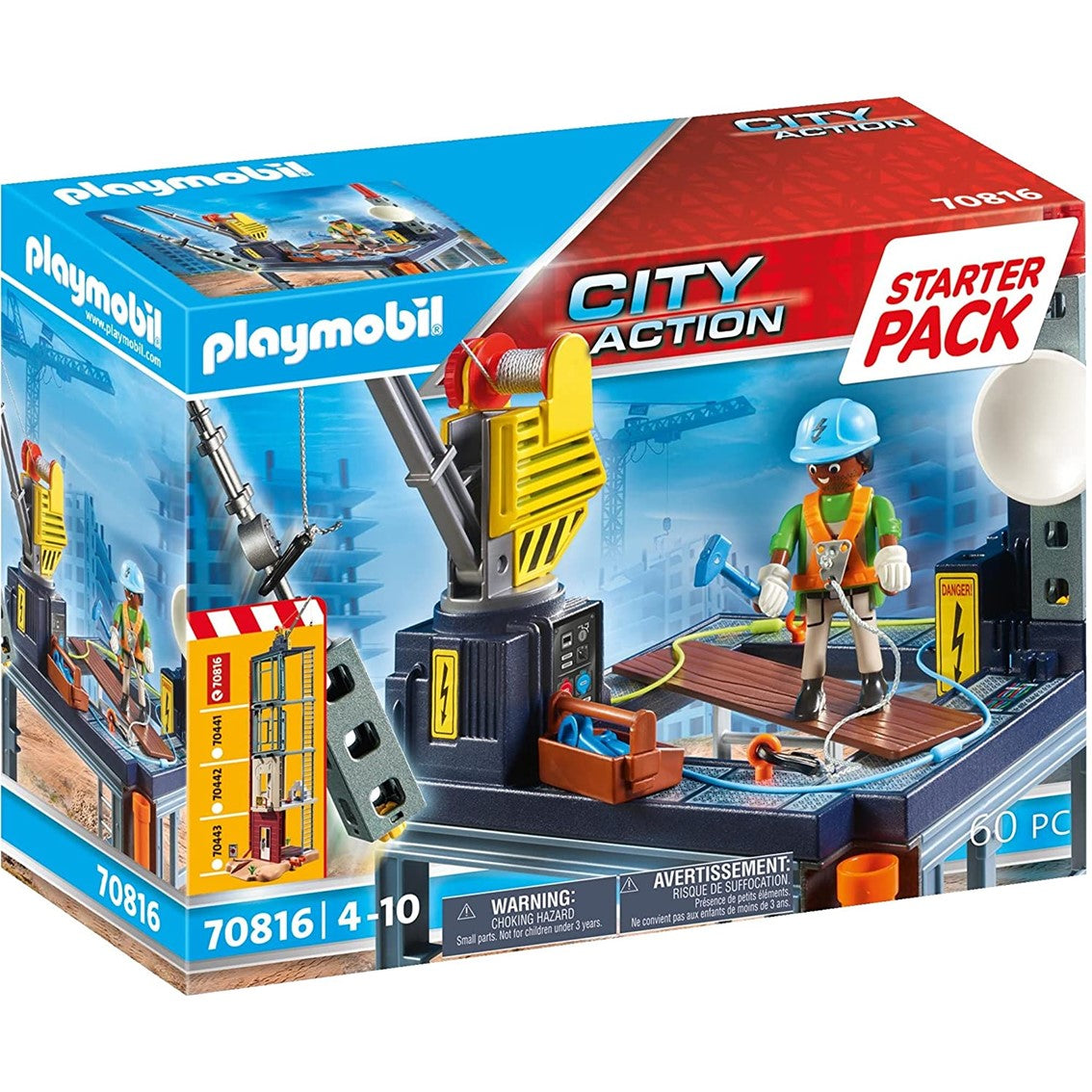 Starter Pack Construcción con Grúa de Playmobil