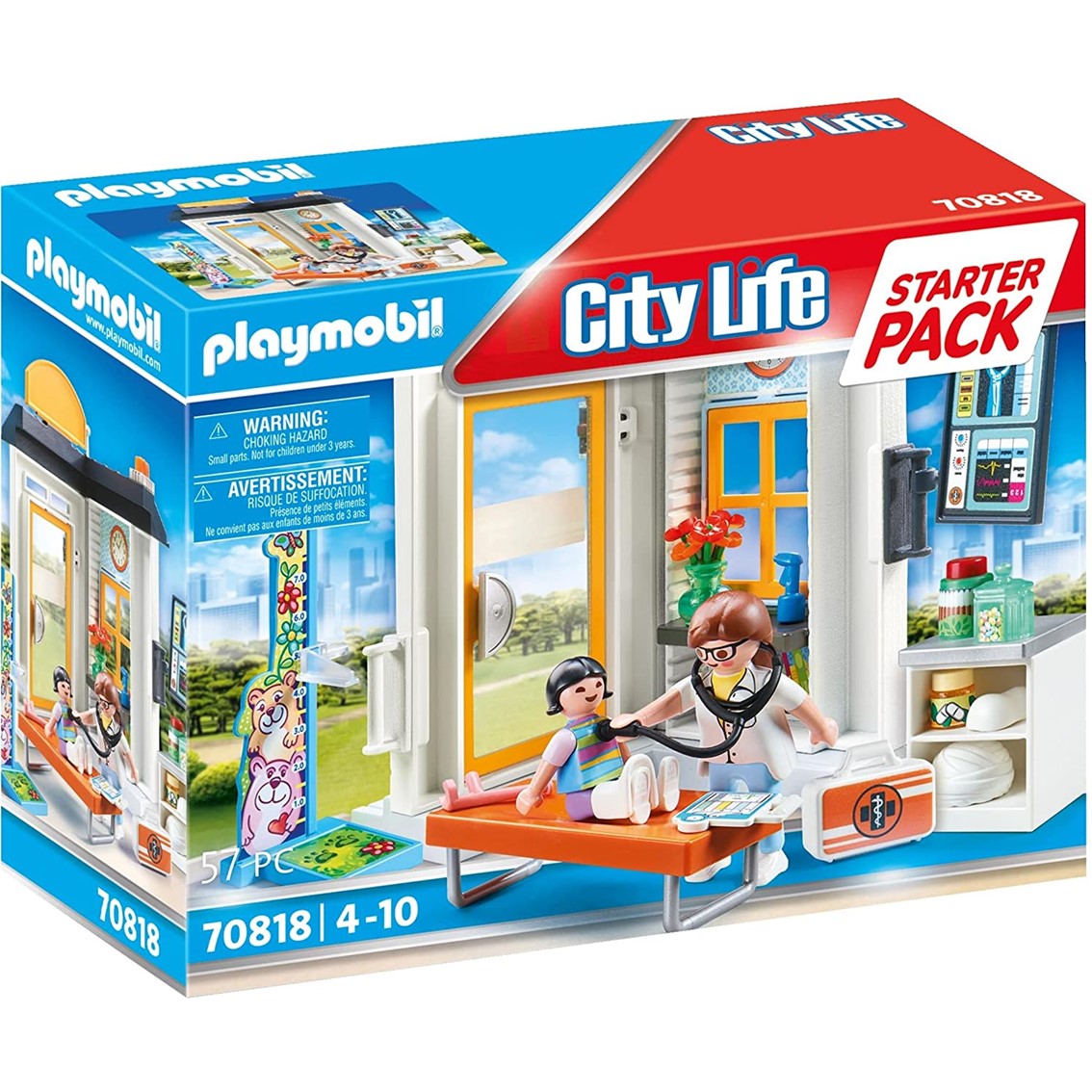 Consulta Pediátrica Playmobil: Starter Pack de Cuidado Infantil