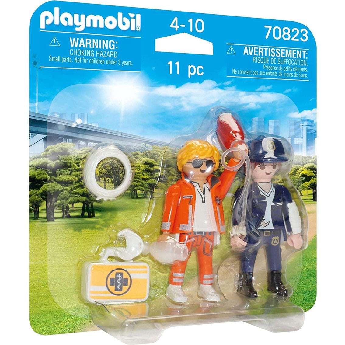 Pack Dúo Playmobil: Doctor y Policía Aventureros