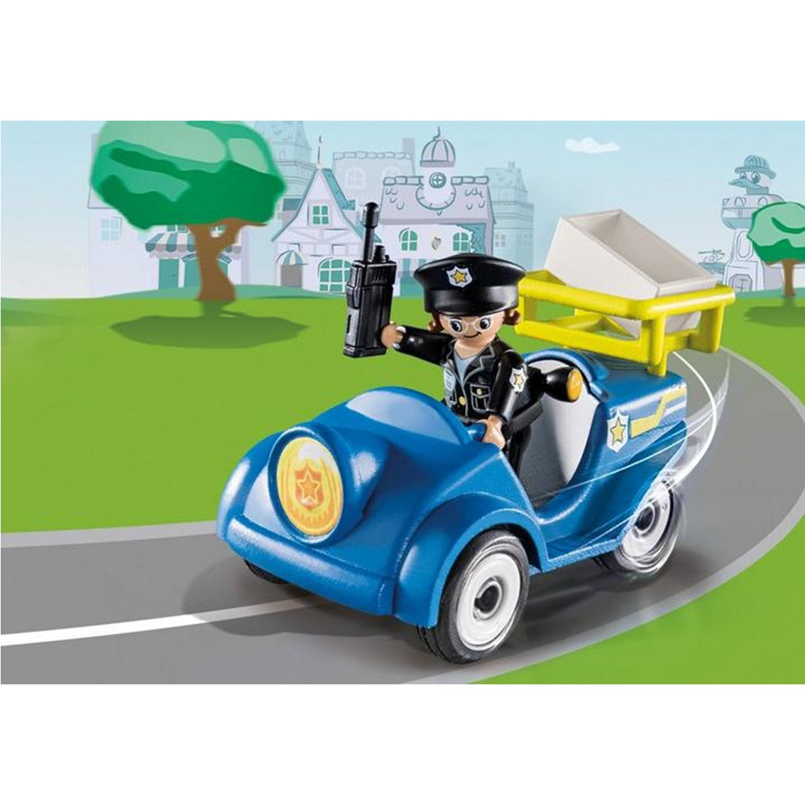 Mini Coche de Policía de Polly con Playmobil