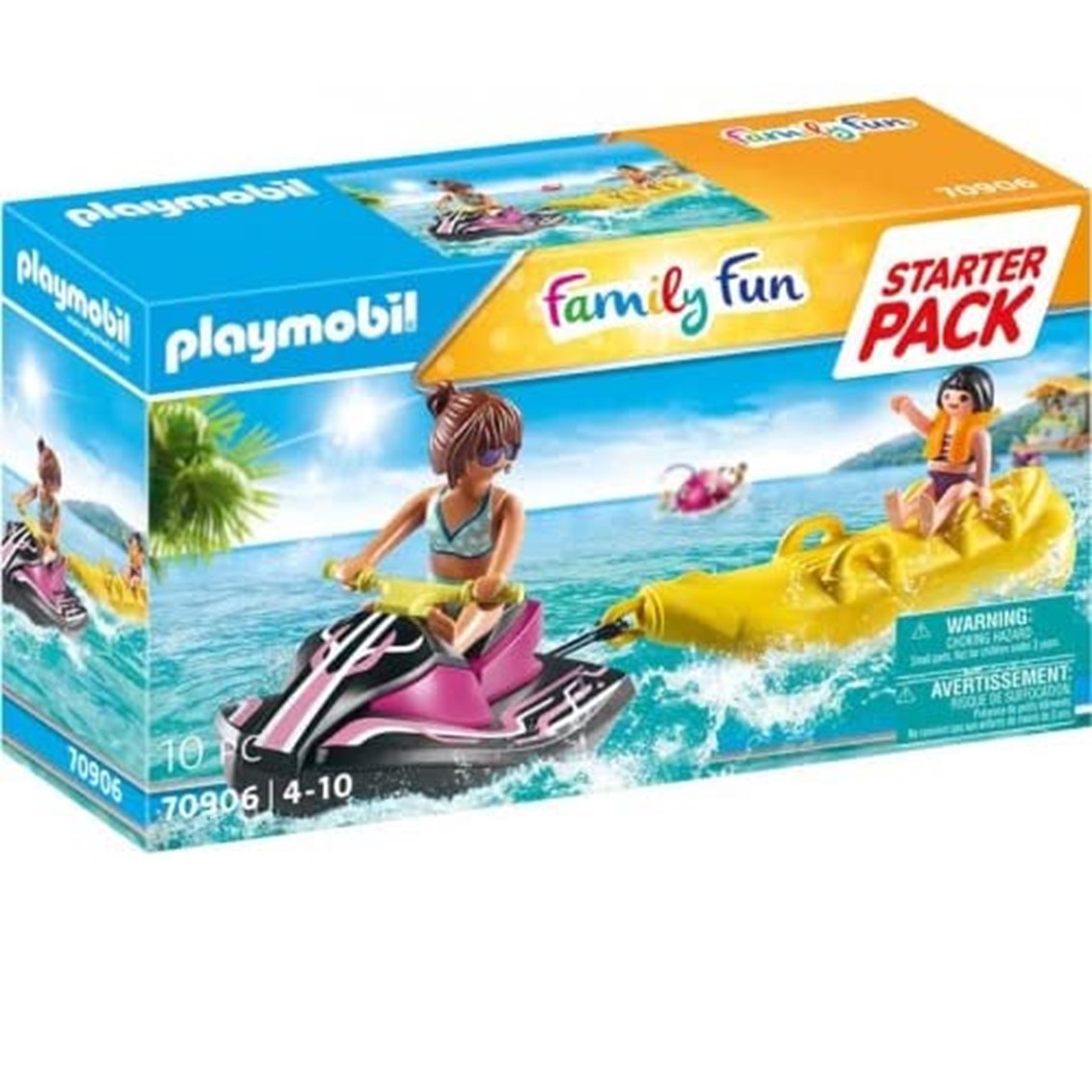 Playmobil Set Aventura Acuática: Moto de Agua y Barco Banana