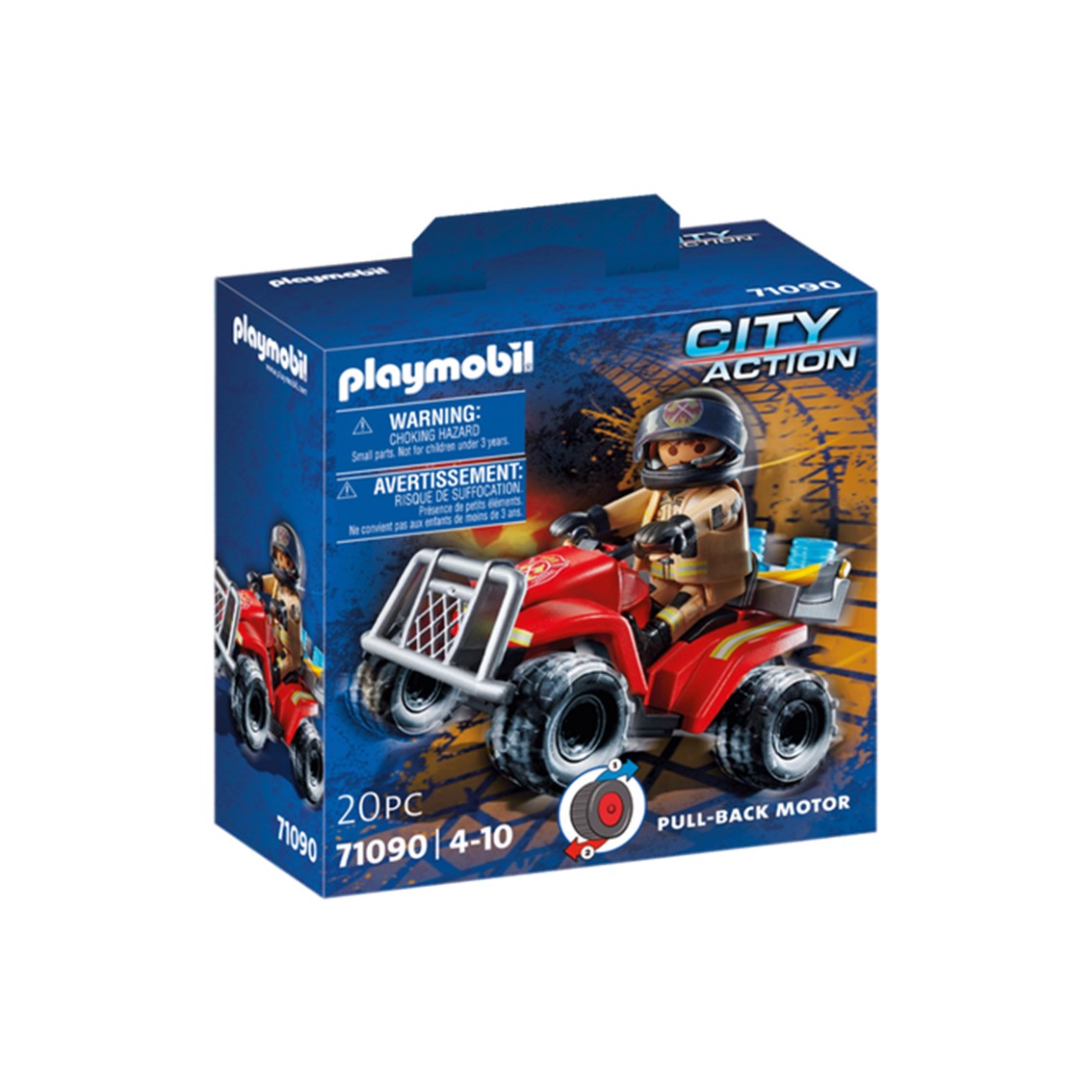 Playmobil Bomberos - Quad de Rescate con Figura y Accesorios