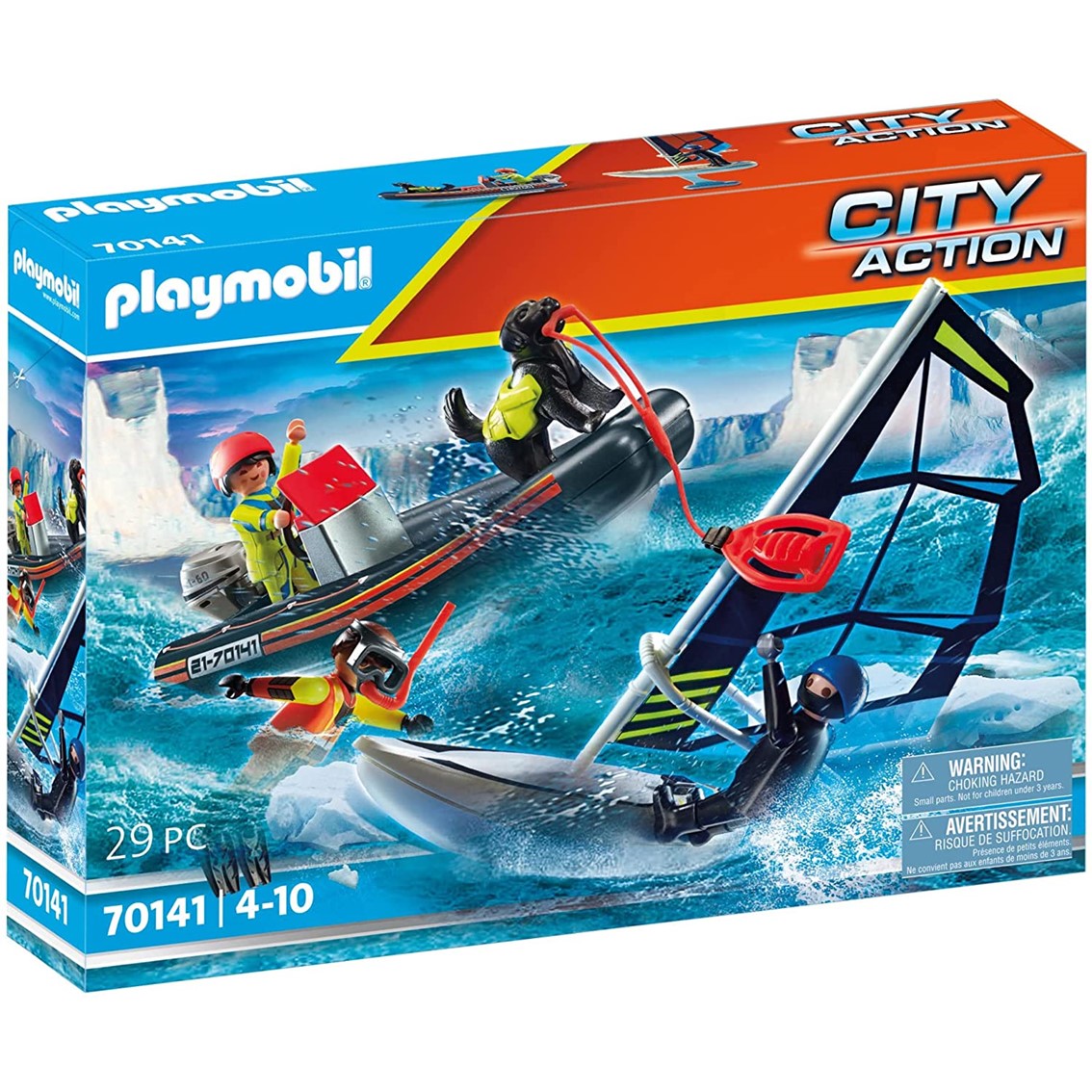Aventura de Rescate Polar con Bote Playmobil