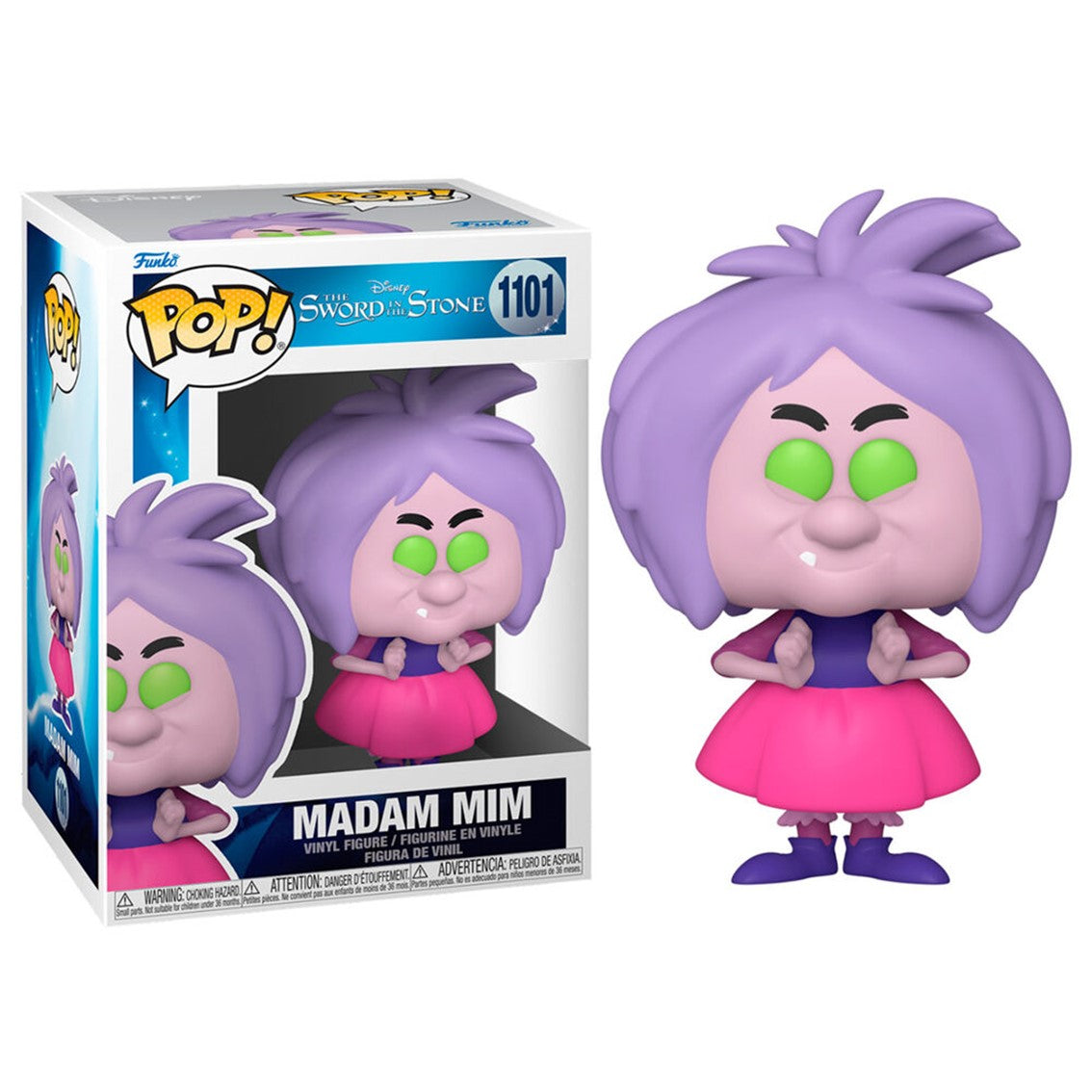 Funko Pop Disney: Madam Mim de El Encantador Merlin - 9 cm