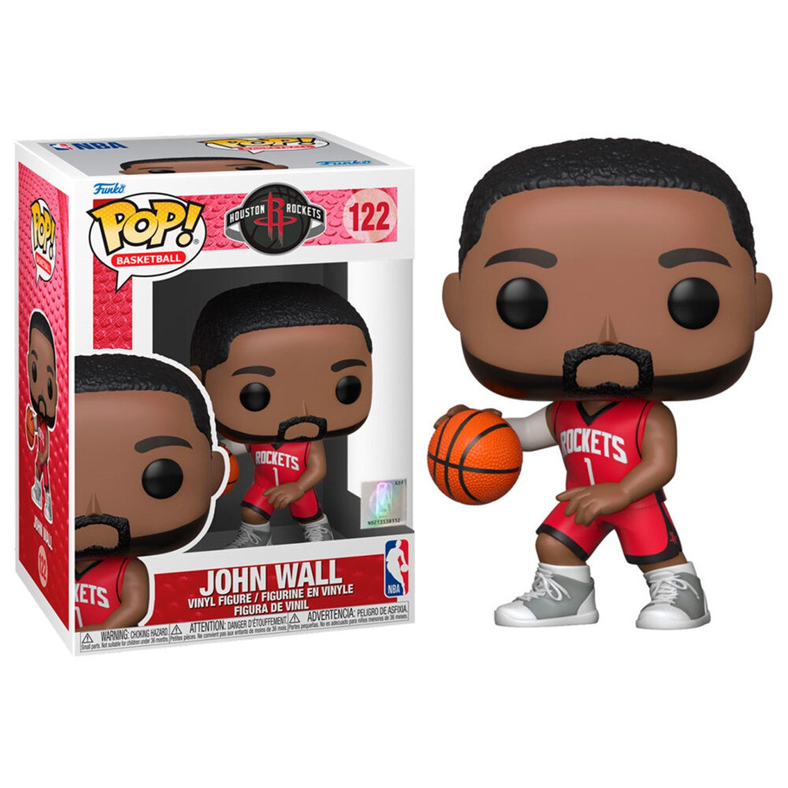 Figurita Funko Pop NBA John Wall - Houston Rockets Local 9 cm