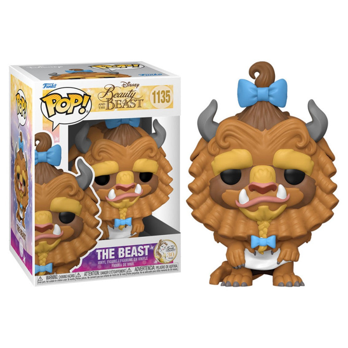 Funko Pop Disney La Bella y la Bestia - Bestia con Rizos 9 cm