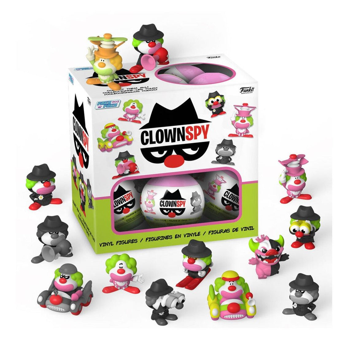 Caja Sorpresa Funko Clown Spy Paka Paka - Figura Coleccionable de 5 cm