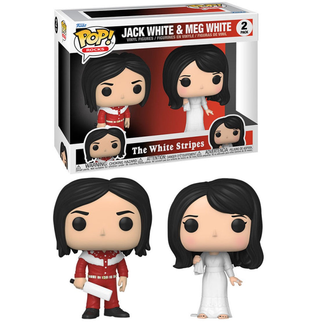 Pack de Figuras Funko Pop The White Stripes - 9 cm de Vinilo