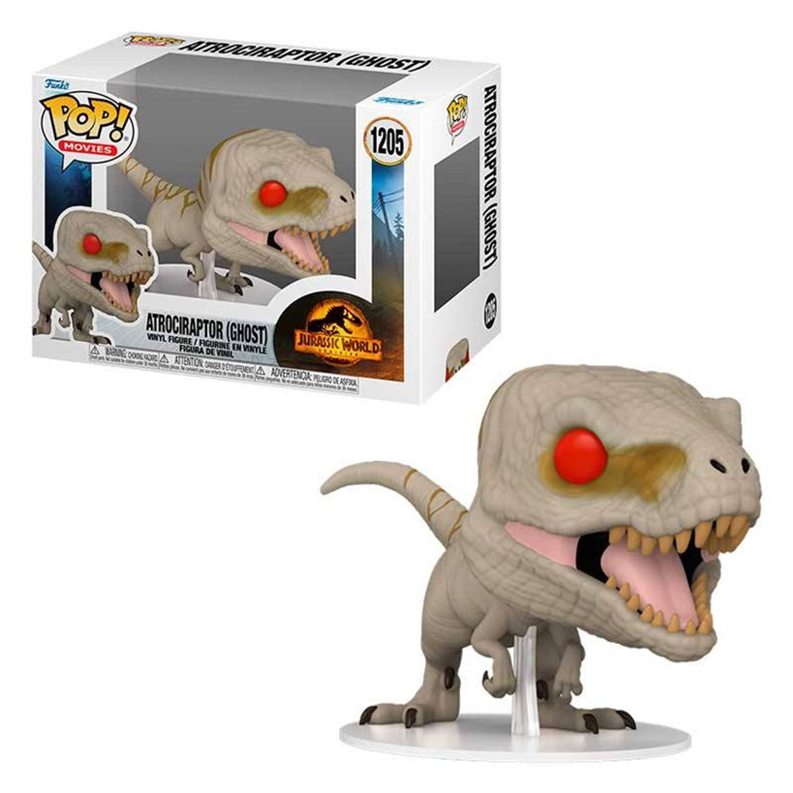 Funko Pop Jurassic World 3 Atrociraptor (Ghost) de Vinilo - 9 cm