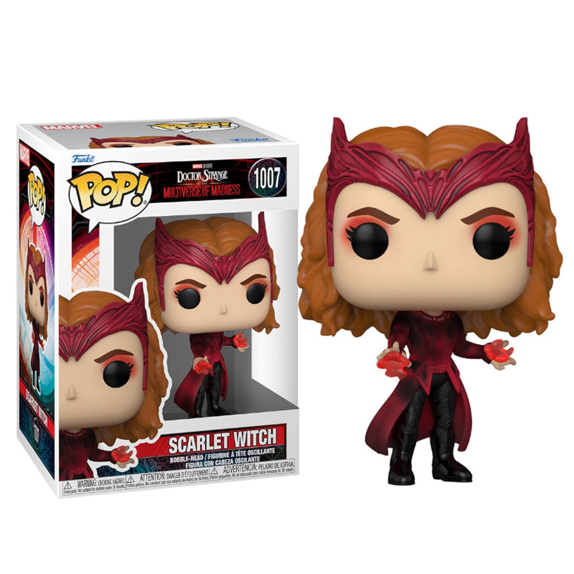 Figura Funko Pop Scarlet Witch de Doctor Strange en el Multiverso de la Locura - 9 cm