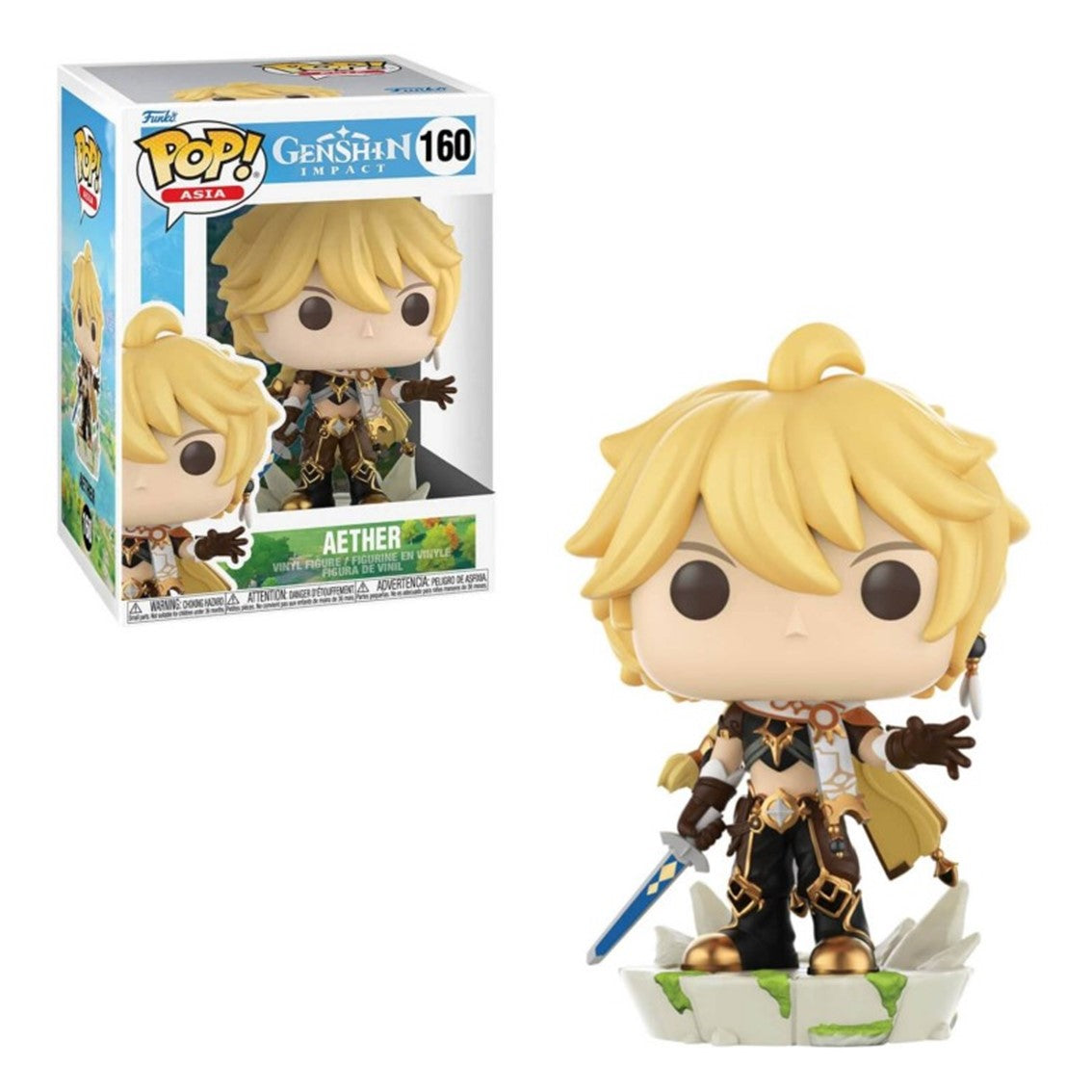 Figura Funko Pop Aether de Genshin Impact - Vinilo Coleccionable de 9 cm